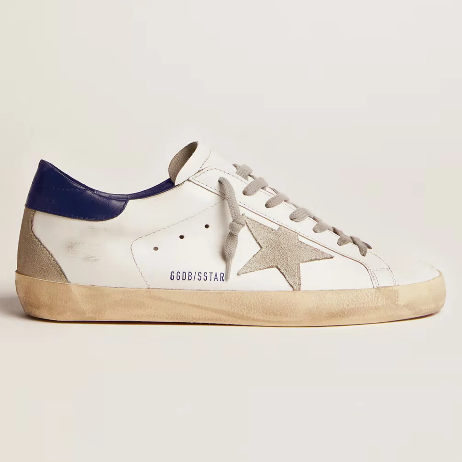 Men's Super-Star with Suede Star and Blue Heel Tab